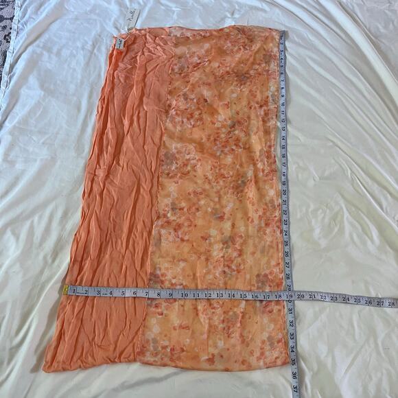 NWT Simply Noelle Orange Abstract Scarf 70 Inches Whimsical Fairycore - Picture 3 of 4